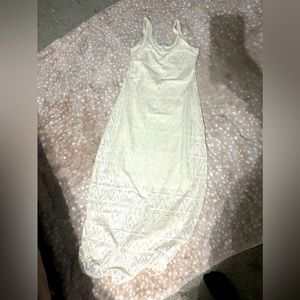 Long cream colored dress